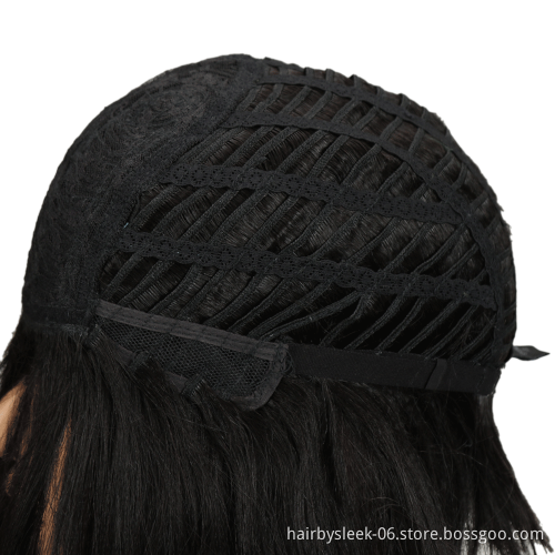Rebecca Wholesale 10 inches hot pixie cut Short Straight Bob Wigs with bangs Machine Made Remy Human Hair Wigs For Black Women
